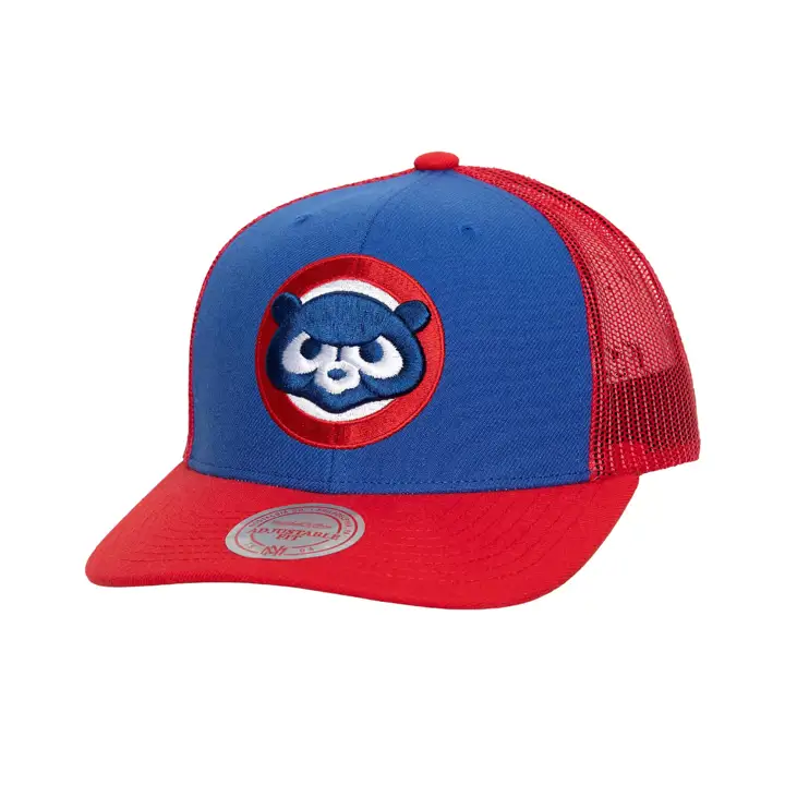 Casquette camionneur Chicago Cubs M&N MLB COOP TRUCKER Cooperstown BLEU/ROUGE