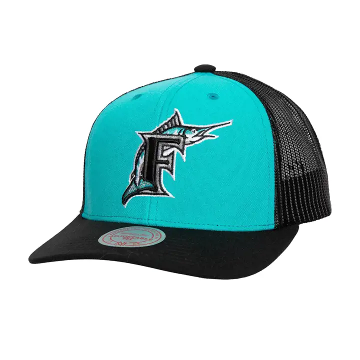 Florida Marlins M&N MLB COOP TRUCKER Cooperstown SARCEAU/NOIR