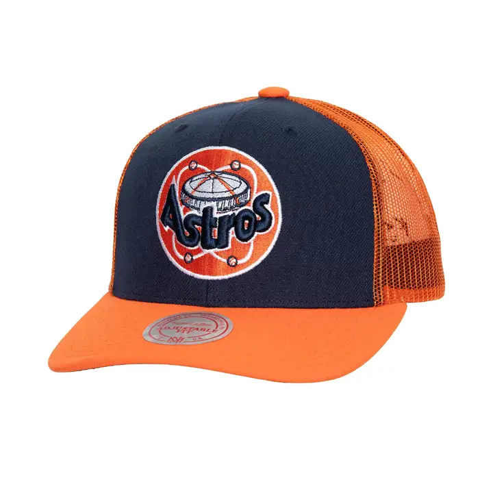 Casquette trucker MLB Houston Astros M&N Cooperstown BLEU MARINE/ORANGE