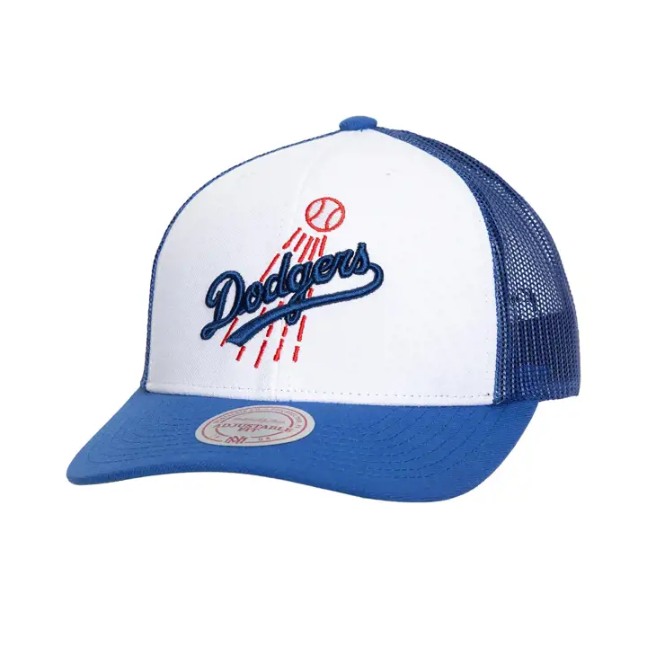 Los Angeles Dodgers M&N MLB COOP TRUCKER Cooperstown BLC/BLEU