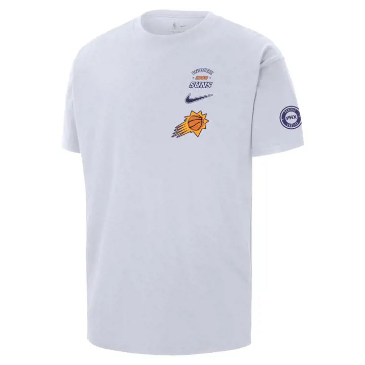 TEE PHÉNIX SUNS NBA COURTSIDE VARSITY MANCHES COURTES 24 BLANC