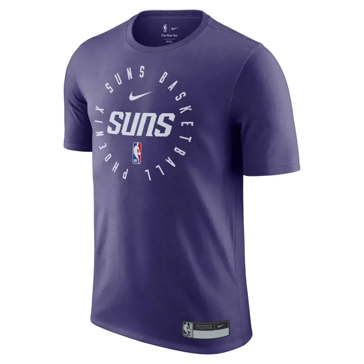TEE EN COTON À MANCHES COURTES D'ENTRAÎNEMENT LÉGENDE NBA PHOENIX SUNS 24 VIOLET