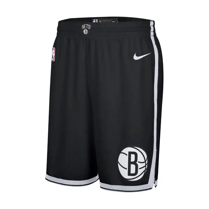 Short Swingman NBA Icon des Brooklyn Nets 24 NOIR/BLANC