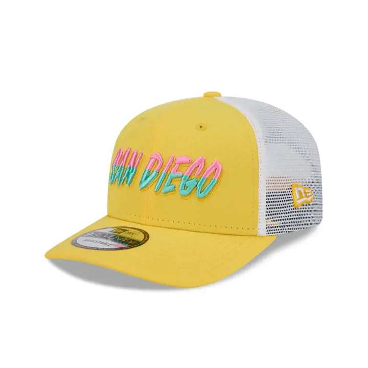 San Diego Padres 2024 MLB CITY CONNECT CASQUETTE TRUCKER ALTERNATIVE JAUNE