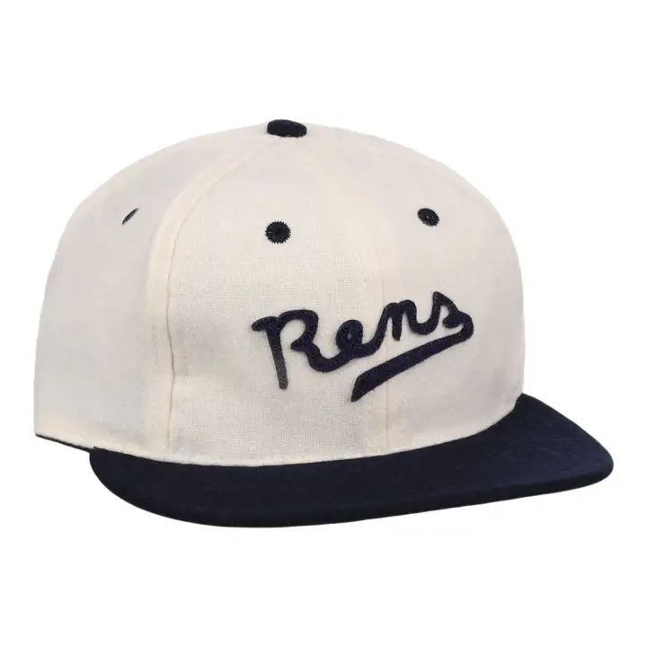 CASQUETTE EN LAINE NEW YORK RENS 100ème ANNIVERSAIRE IVOIRE/MARINE