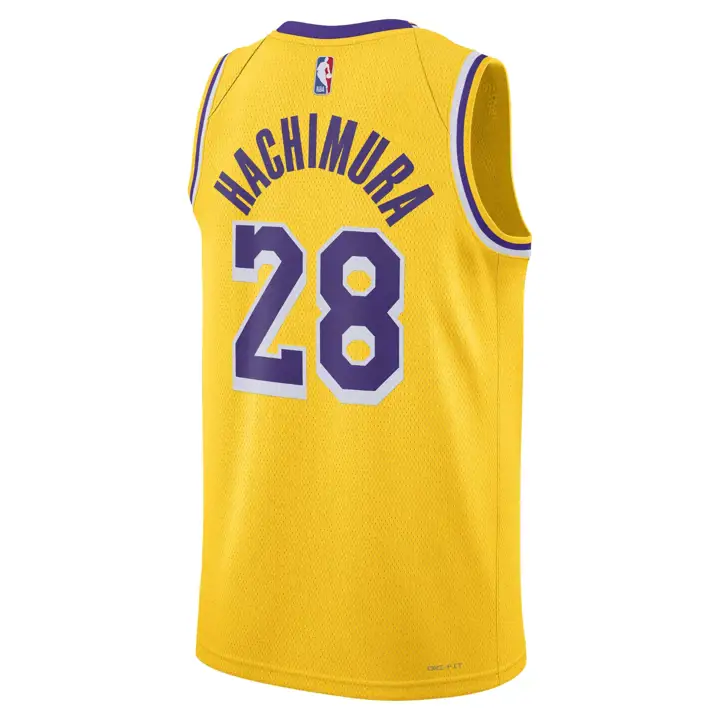 MAILLOT SWINGMAN NBA LA LAKERS ICON Rui Hachimura JAUNE