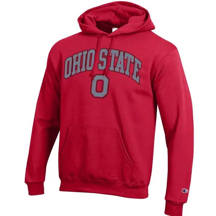 Sweat à capuche mi-lourd Powerblend NCAA Ohio State Buckeyes ROUGE