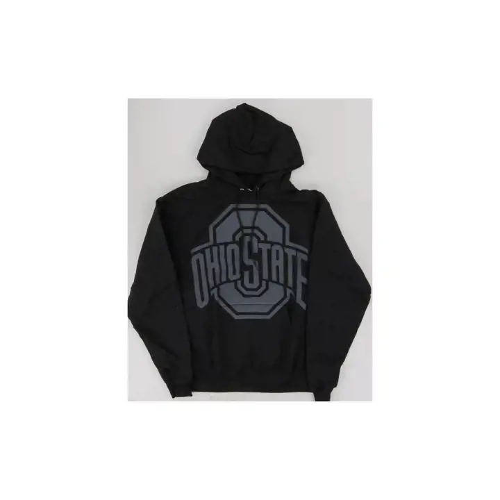 Hoodie à logo ton sur ton Powerblend NCAA Buckeyes de l'Ohio State noir