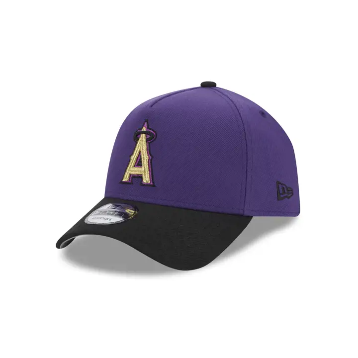 CASQUETTE 9FORTY RÉGLABLE ANAHEIM ANGELS MLB CROWNED 50ÈME ANNIVERSAIRE VIOLET/NOIR/GR