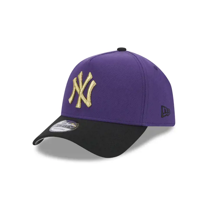 CASQUETTE MLB NEW YORK YANKEES COURONNE AFRAME 9FORTY WS 2009 PUR/NOIR/G