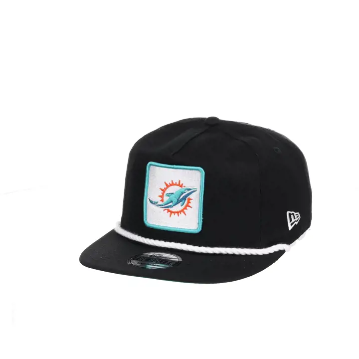 Miami Dolphins Écusson Carré NFL Casquette Golfeur Noire