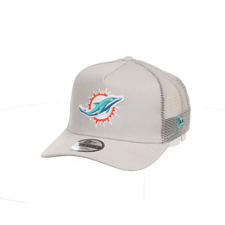 Casquette de camionneur en mousse NFL des Miami Dolphins 2T Stone