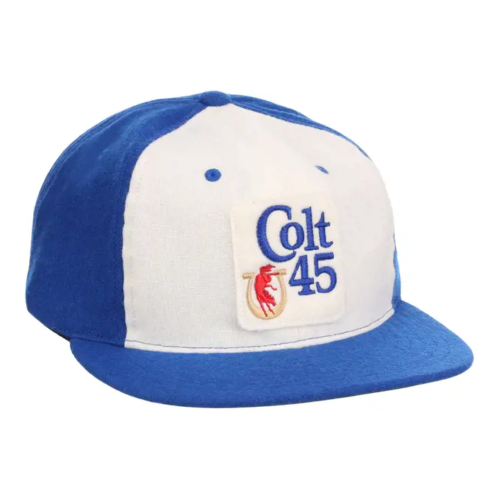 Casquette en laine COLT 45 EFF bière vintage CRÈME/BLEUE