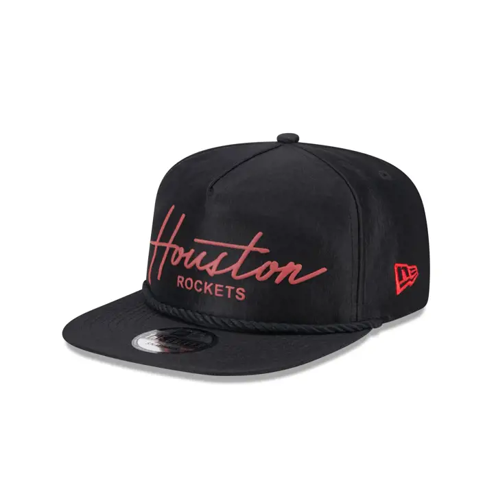Casquette Golfer NBA des Houston Rockets en nylon, coloris noir/noir/vert Kelly