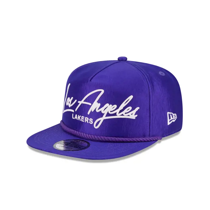 Los Angeles Lakers NBA Nylon Script Golfer VIO/VIO/VGRN