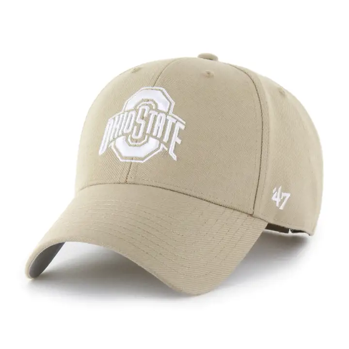 Casquette réglable Ohio State Buckeyes NCAA MVP Kaki/Blanc