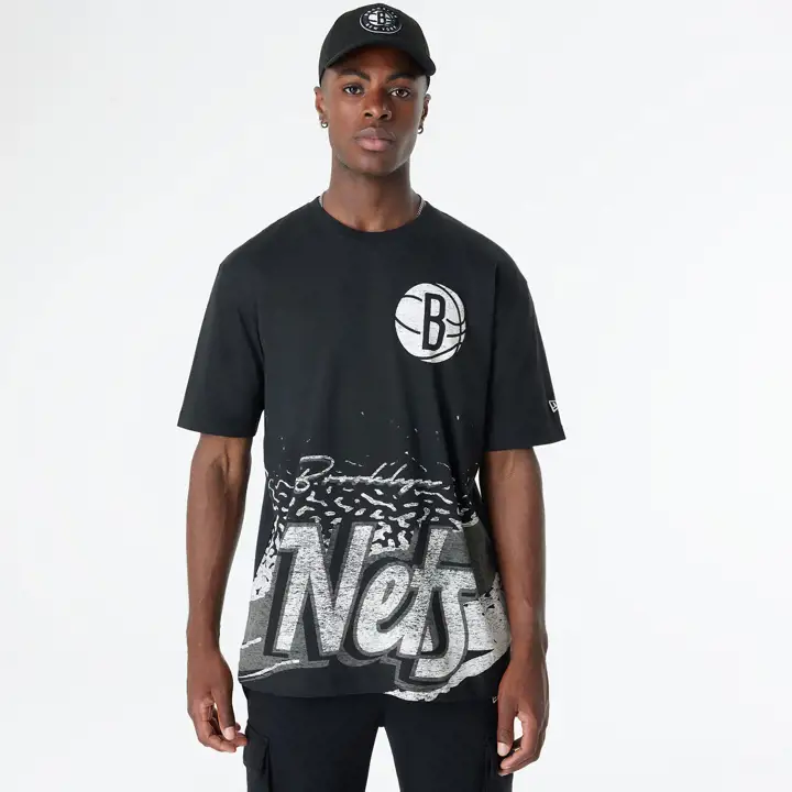 T-shirt surdimensionné Brooklyn Nets NBA Sports Classic BLK