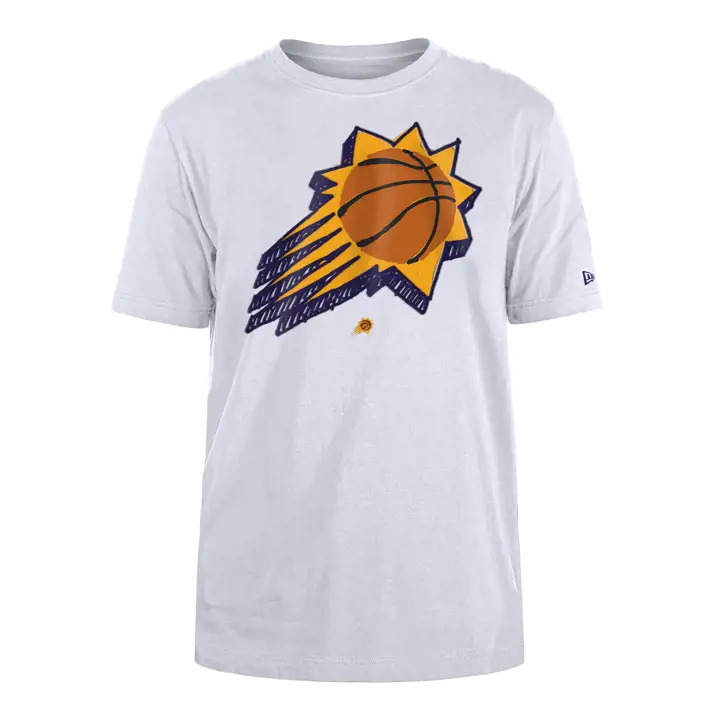 T-shirt Doodle NBA Phoenix Suns BLANC