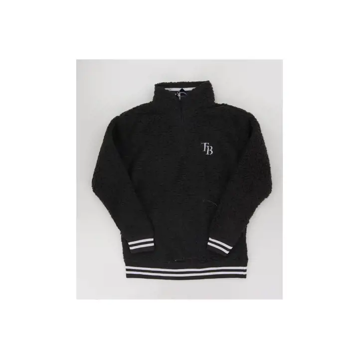 Veste Sherpa 1/4 zip pour femme Tampa Bay Rays NBA 23 - Charbon de bois
