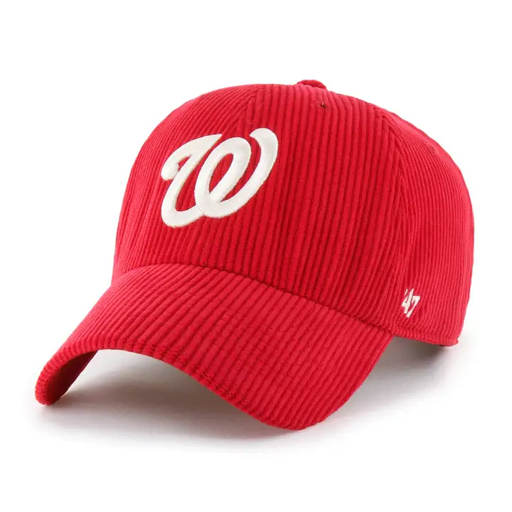 CASQUETTE AJUSTABLE WASHINGTON NATIONALS MLB TC CORD '47 CLEAN UP ROUGE