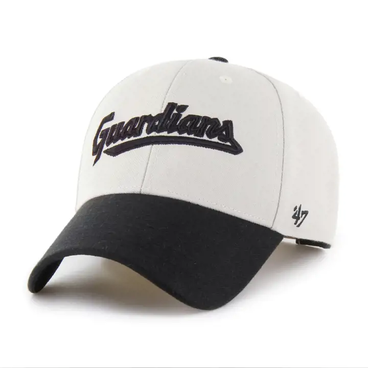 CLEVELAND GUARDIANS MLB Casquette Script '47 MVP TAN/BLK