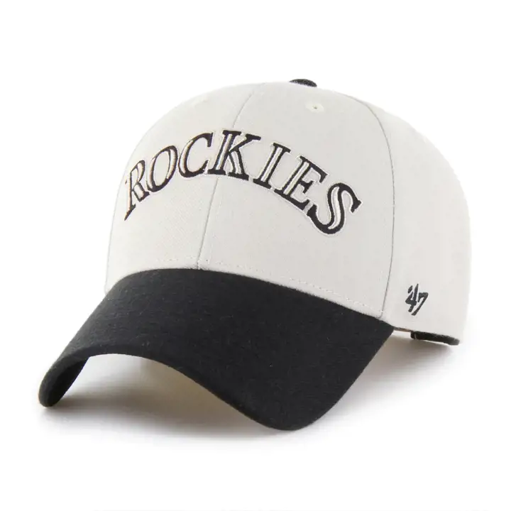 COLORADO ROCKIES MLB Casquette '47 MVP Script Os/Noir MARRON/NOIR