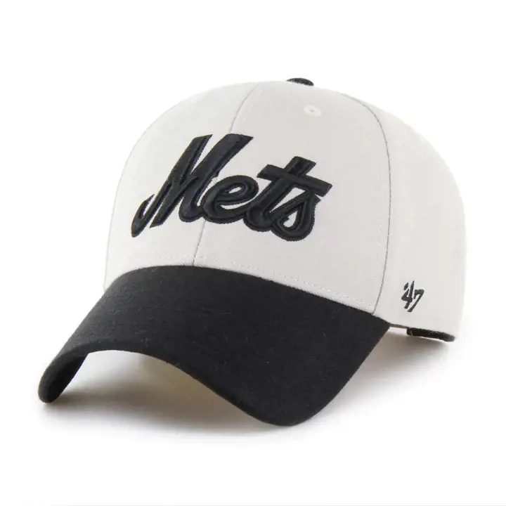 NEW YORK METS MLB Casquette MVP '47 en Beige et Noir à Inscription