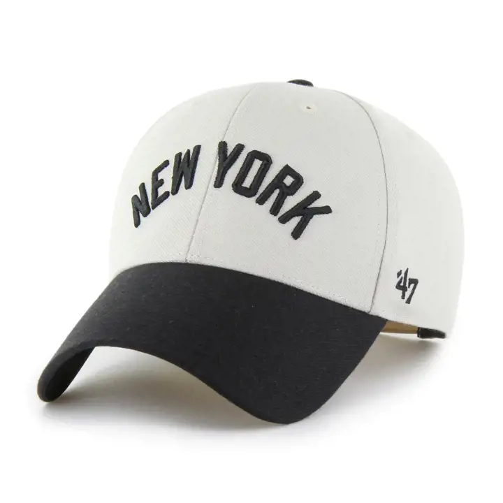 NEW YORK YANKEES MLB Casquette '47 MVP Tan/Black Inscription Noire/Os