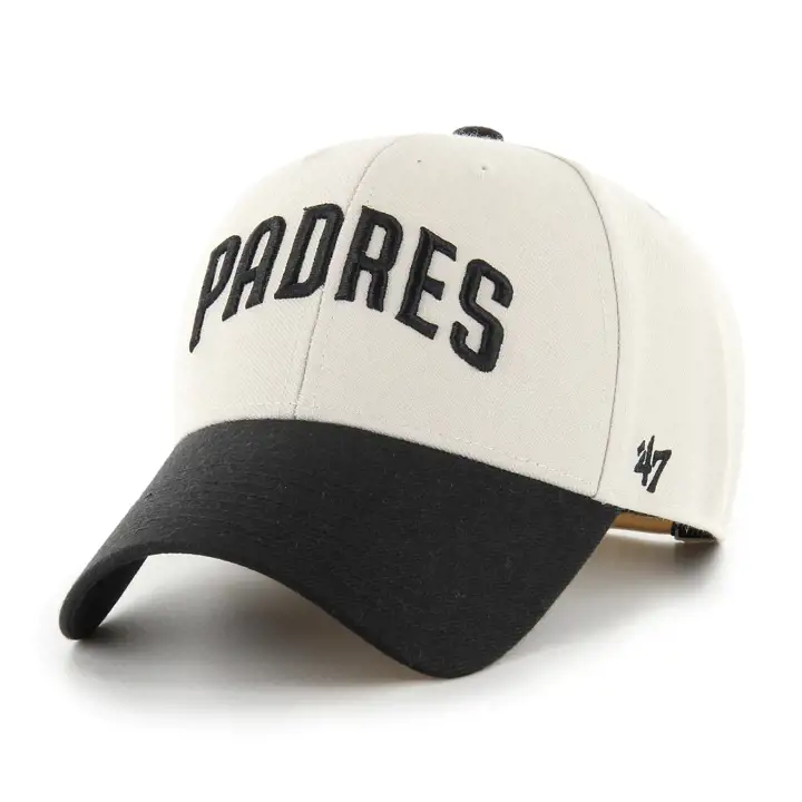 SAN DIEGO PADRES MLB Bone/Black Script '47 MVP TAN/BLK