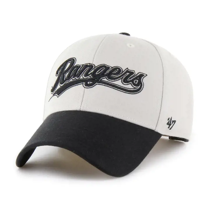 TEXAS RANGERS MLB Bone/Black Script '47 MVP TAN/BLK