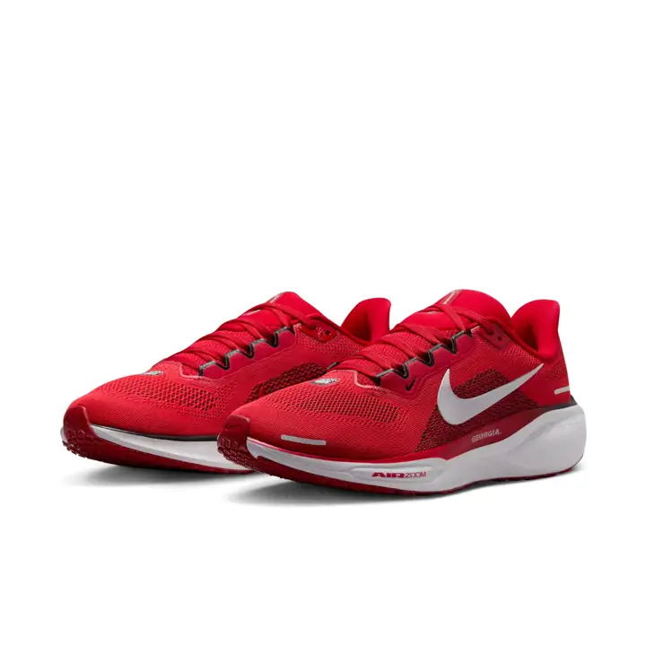 Baskets rouges Nike Zoom Pegasus 41 pour homme de la NCAA Géorgie