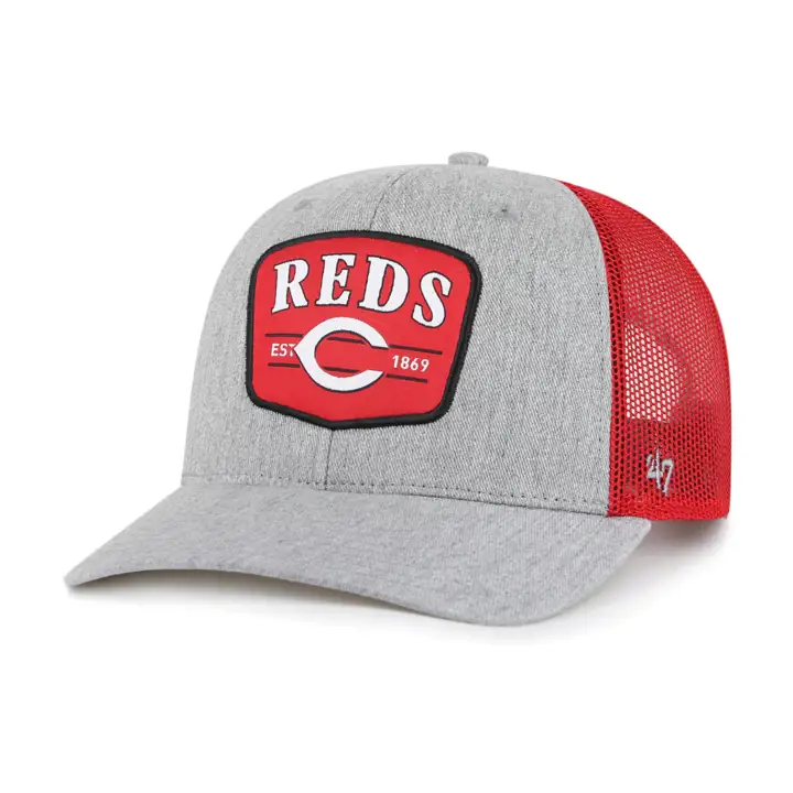 CASQUETTE TRUCKER CINCINNATI REDS MLB ENFANT S SQUAD '47 GRIS CHINÉ/ROUGE