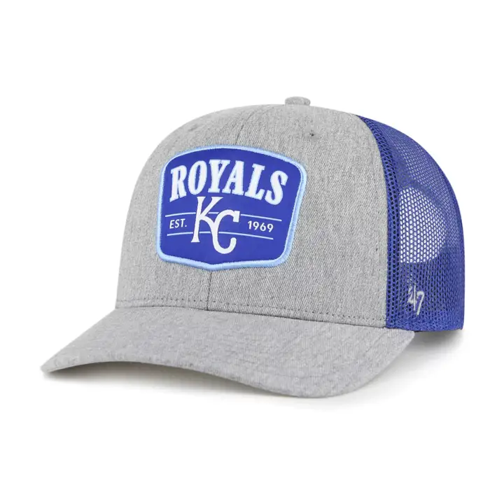 KANSAS CITY ROYALS MLB JEUNE CASQUETTE TRUCKER '47 CHINE/RBLE