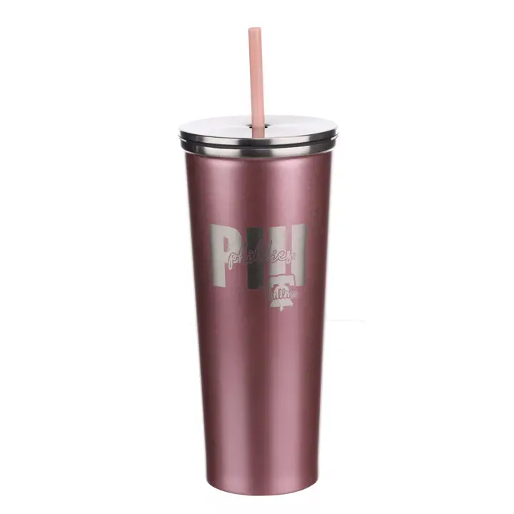 Bouteille isotherme Philadelphia Phillies 710 ml Rose Doré Slim AST