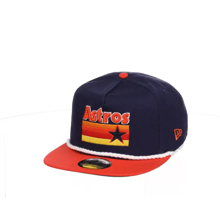 Houston Astros MLB NEW ERA WM ROPE GOLFER Marine/ORANGE