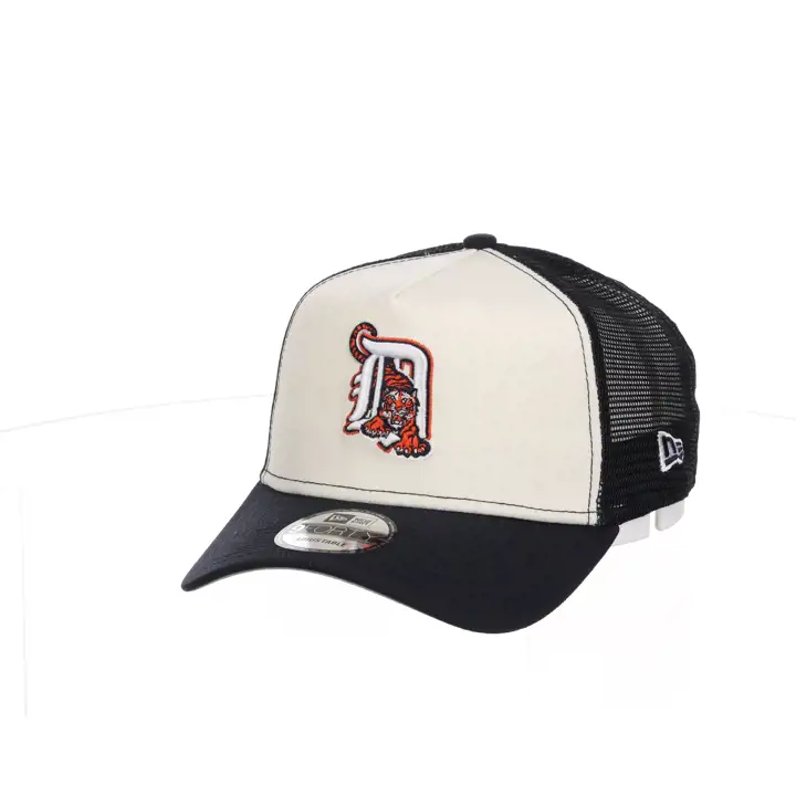 Detroit Tigers MLB NEW ERA 9FORTY CHROME FOAM TRUCKER SILV/N