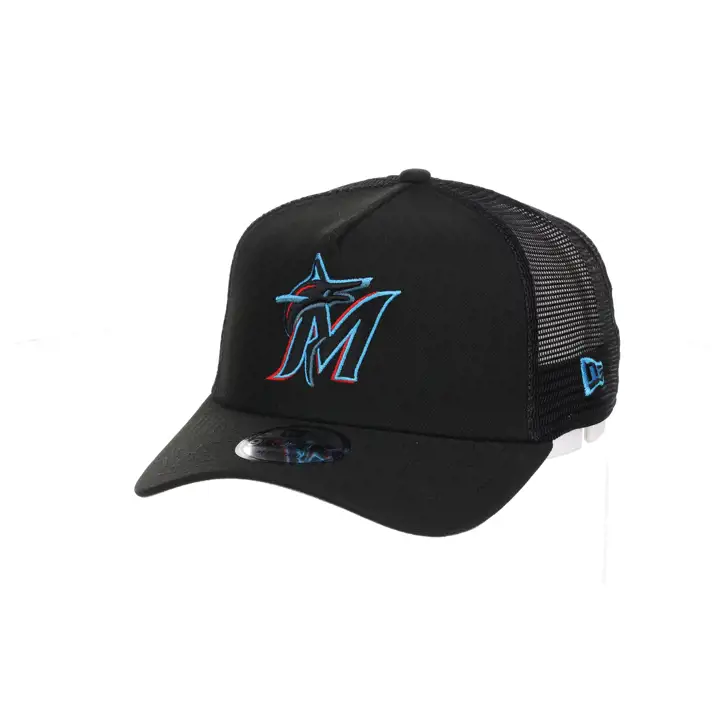 Miami Marlins MLB NEW ERA 9FORTY FOAM TRUCKER BLK