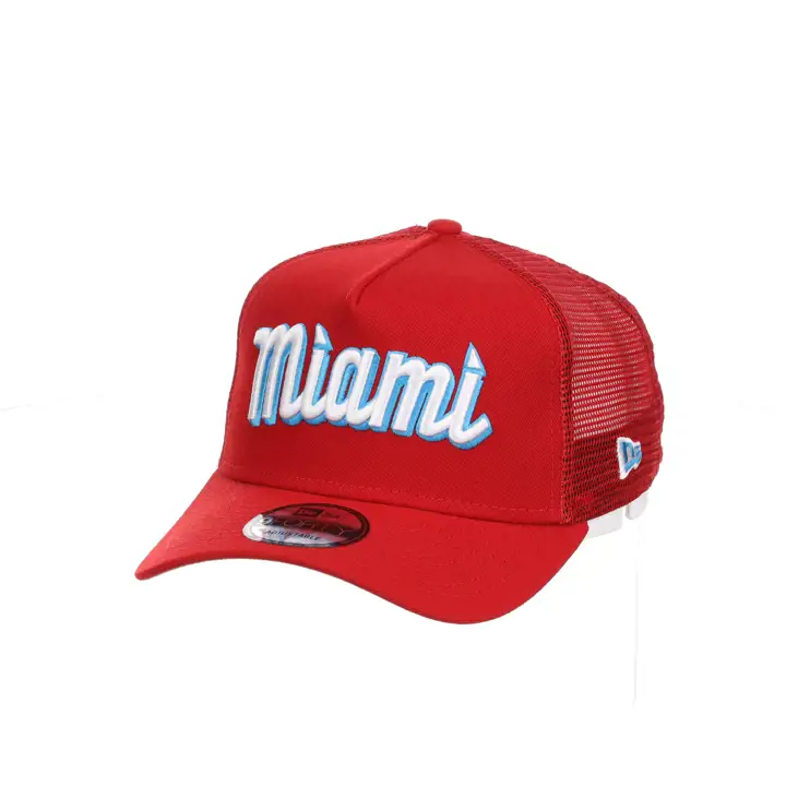 Miami Marlins MLB NEW ERA CC 9FORTY FOAM TRUCKER ROUGE