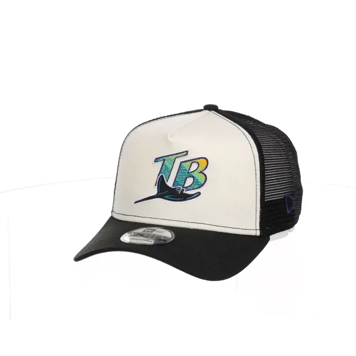 Tampa Bay Rays MLB NEW ERA 9FORTY CHROME FOAM TRUCKER ARGENT/N