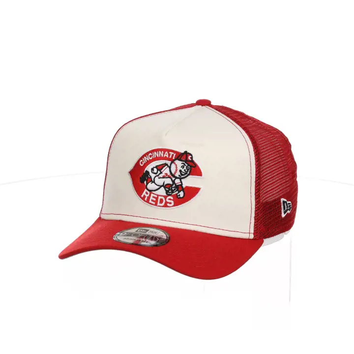 Cincinnati Reds MLB NEW ERA 9FORTY CHROME FOAM TRUCKER ARGT/