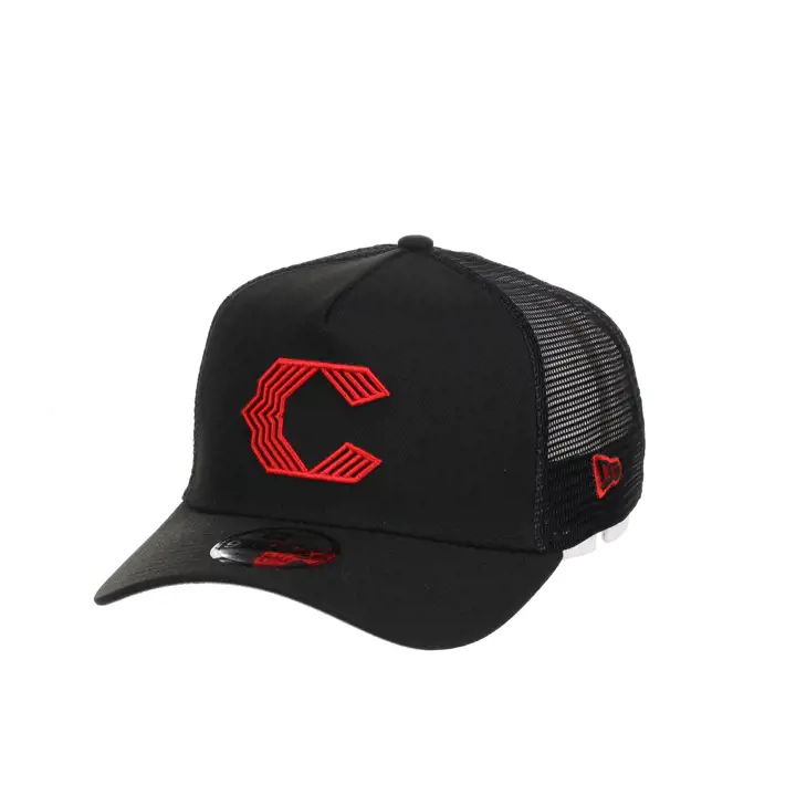 Casquette Trucker New Era 9FORTY Mousse Noire Cincinnati Reds MLB