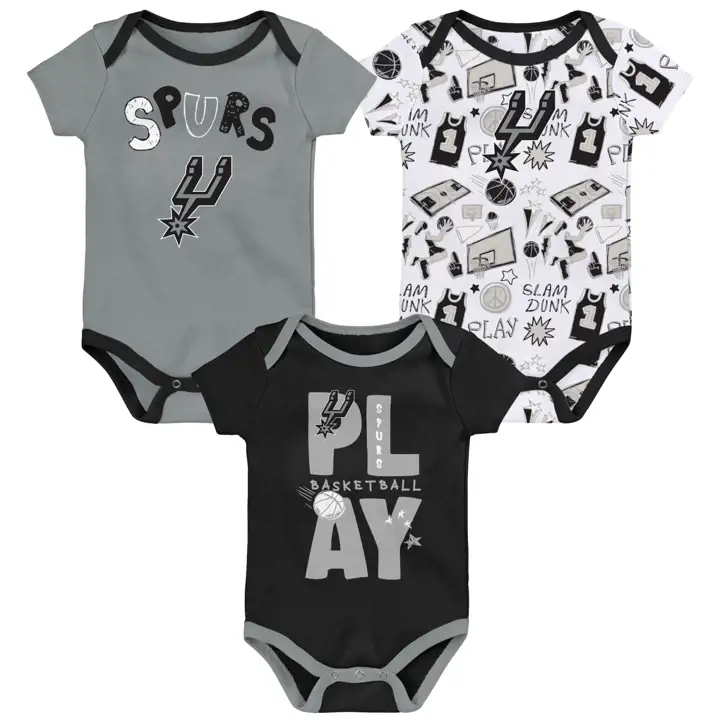 SAN ANTONIO SPURS NBA Ensemble 3 pièces bébé Play Ball 24 BLK