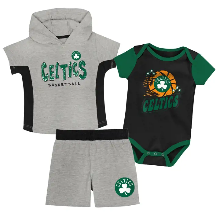 Ensemble capuche et short bébé NBA Boston Celtics Double Dribble 2