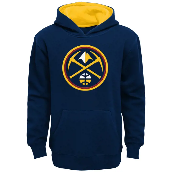 DENVER NUGGETS NBA Sweat à capuche polaire Prime Logo pour jeune BLEU MARINE