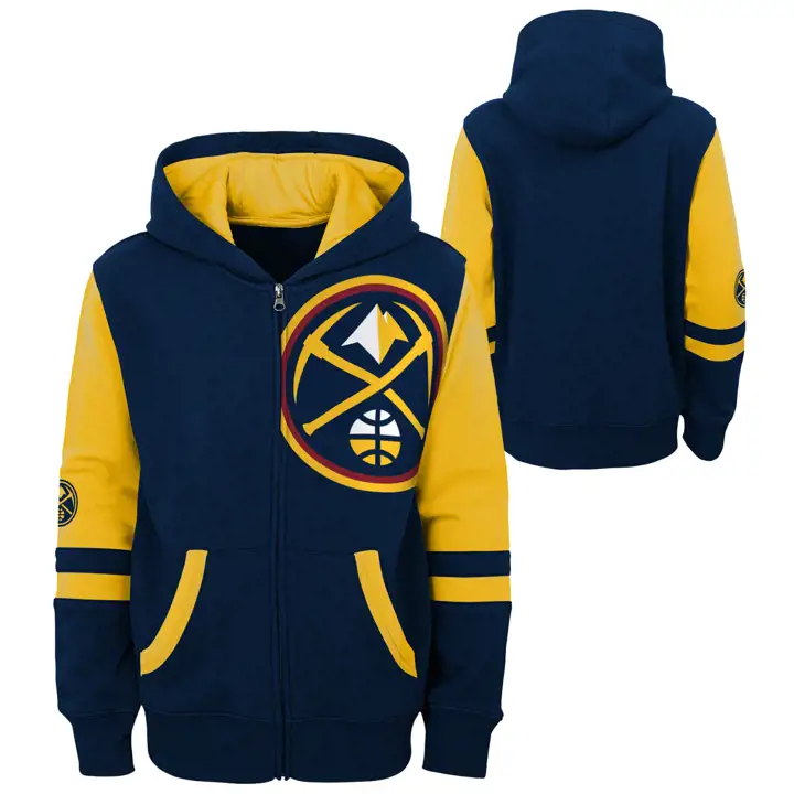 DENVER NUGGETS NBA Youth Straight To The League FZ Hood MARINE