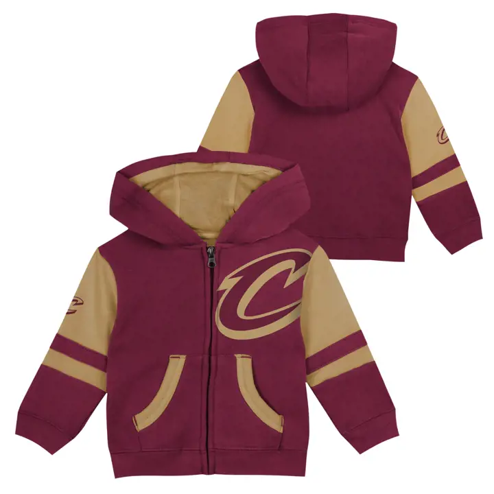 CLEVELAND CAVALIERS NBA Sweat à Capuche Zippé pour Tout-Petits Droit dans la Ligue FZ Ho