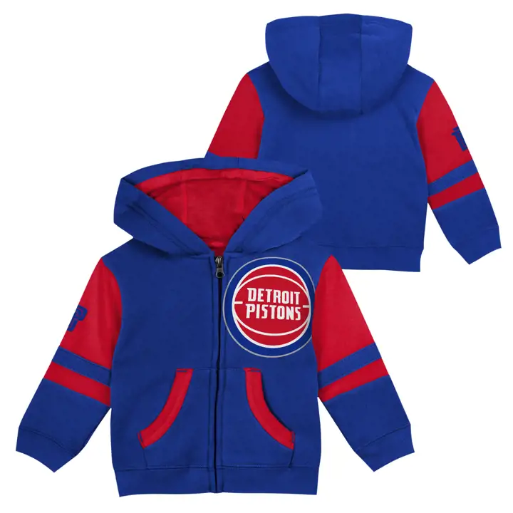 DETROIT PISTONS NBA - Sweat à capuche zippé « Straight To The League » pour tout-petit