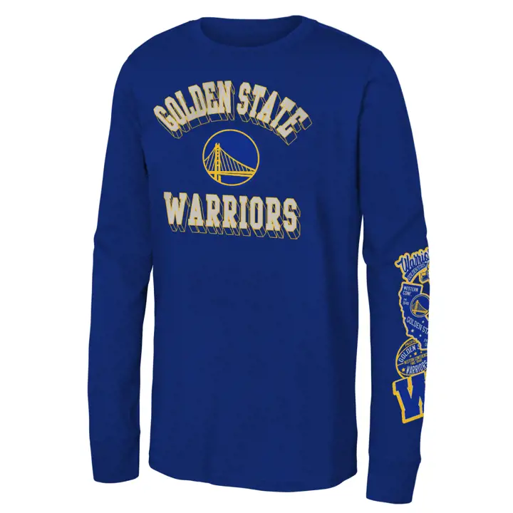 T-shirt manches longues pour jeune GOLDEN STATE WARRIORS NBA bleu