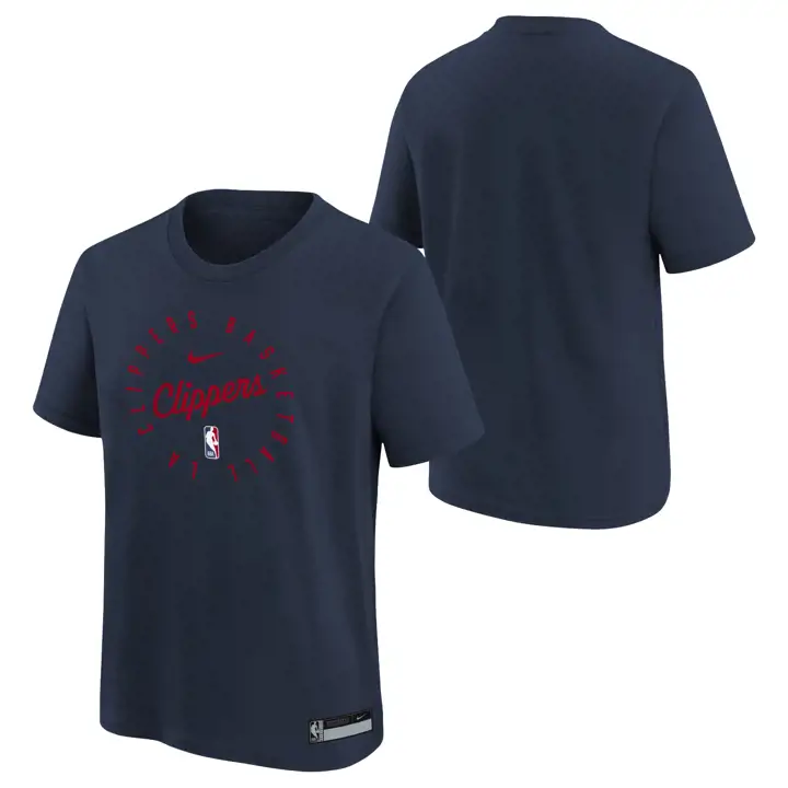 T-shirt d'entraînement Los Angeles Clippers NBA pour jeune 24 MARINE