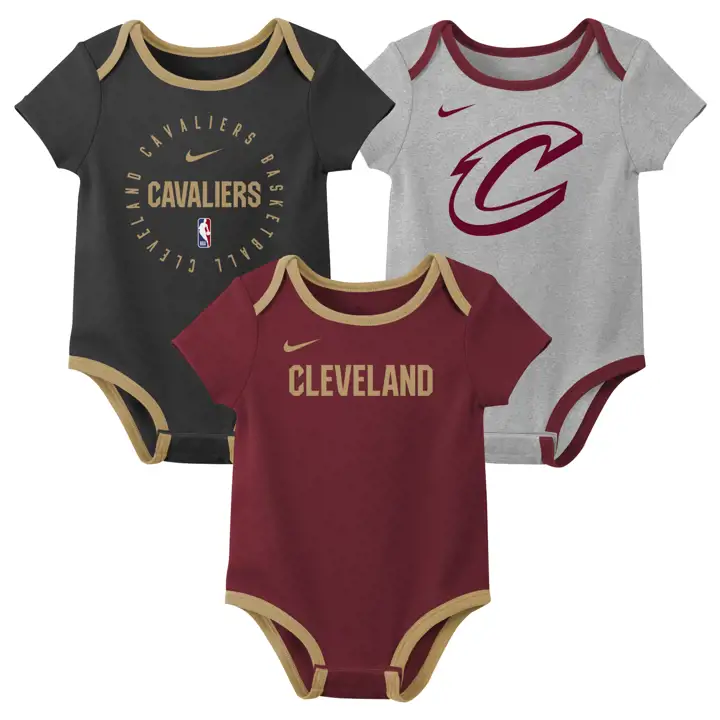 CLEVELAND CAVALIERS NBA Coffret 3 pièces nouveau-né Nike ROUGE